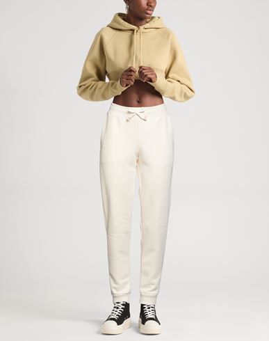 Woman Pants Ivory Size M Cotton, Polyester