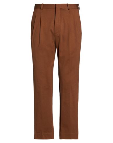 Man Pants Brown Size 32 Cotton, Elastane