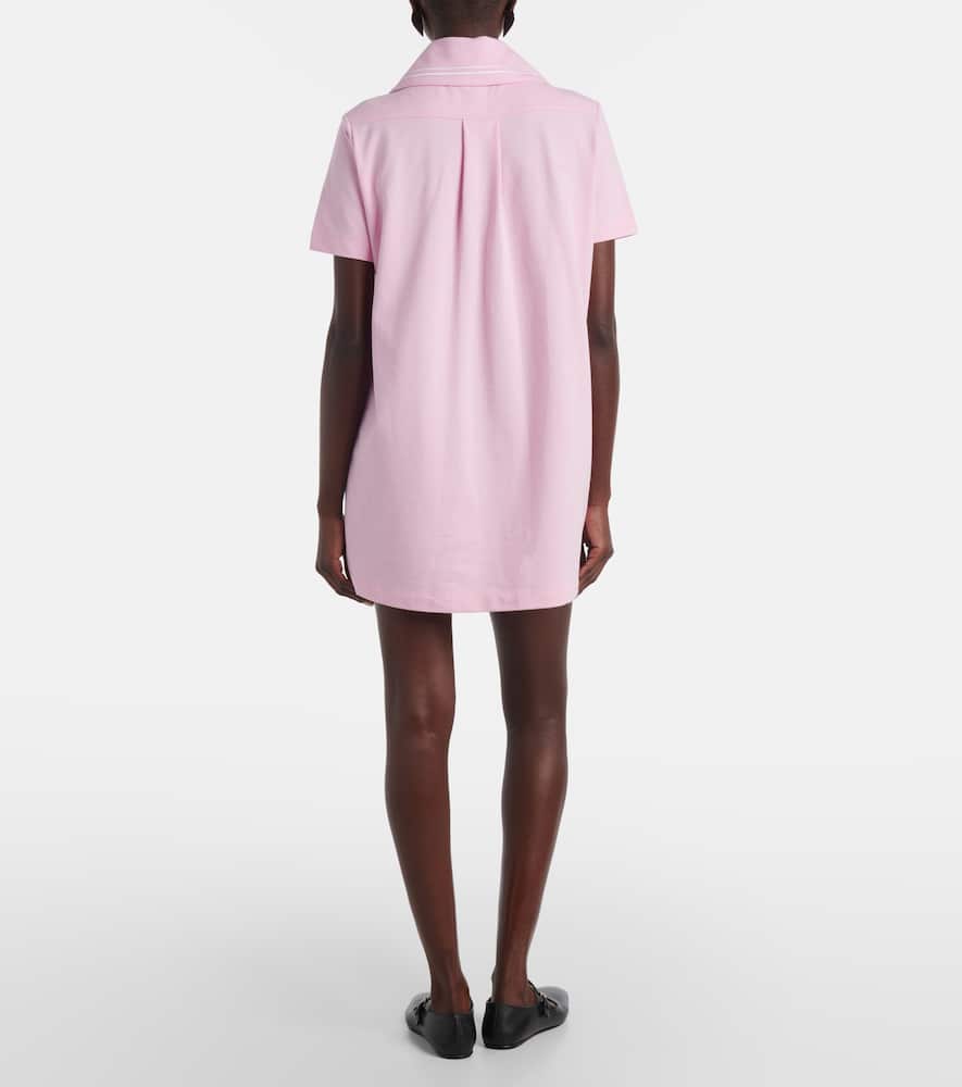 Patou Logo cotton polo dress