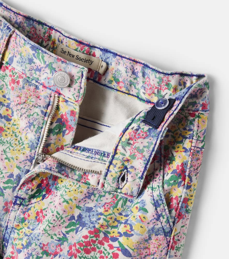 Floral jeans