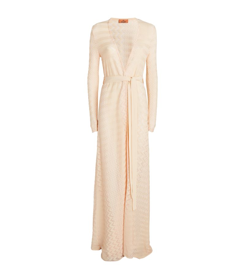 Cotton-Blend Longline Cardigan