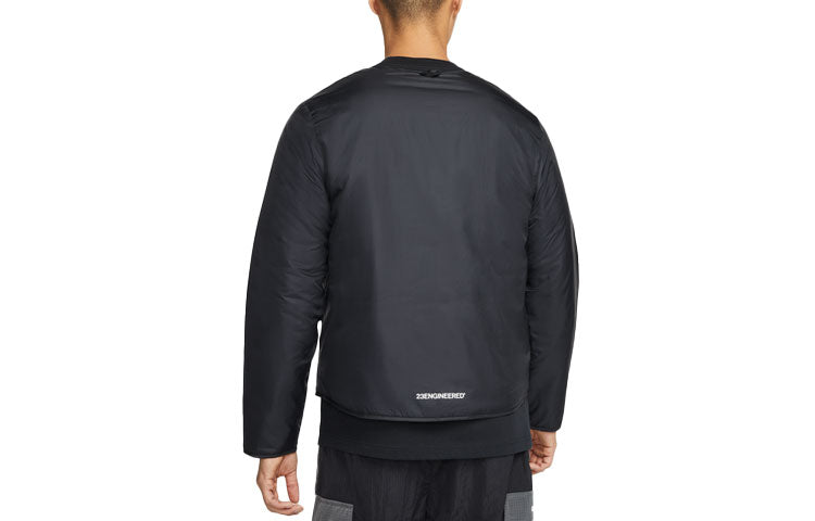 Men's Air Gore-Tex 2-In-1 Detachable Stay Warm Hooded Big Pocket Padded Black Jacket