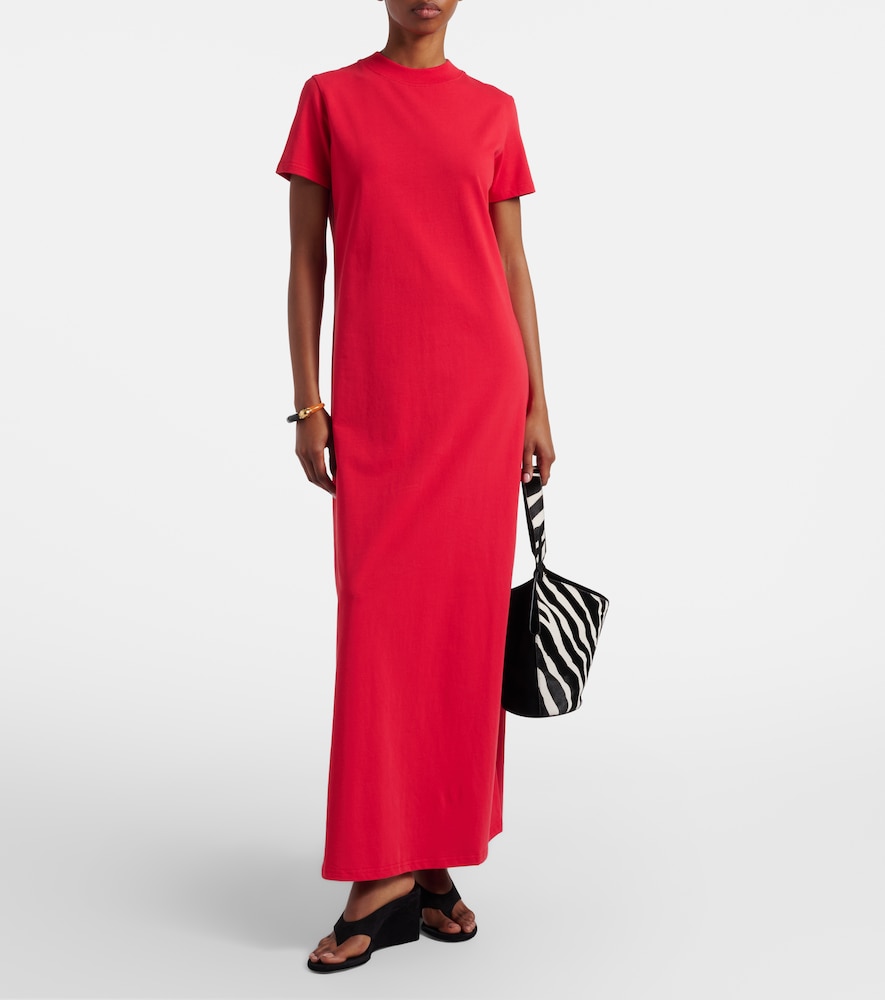 Malo cotton jersey maxi dress