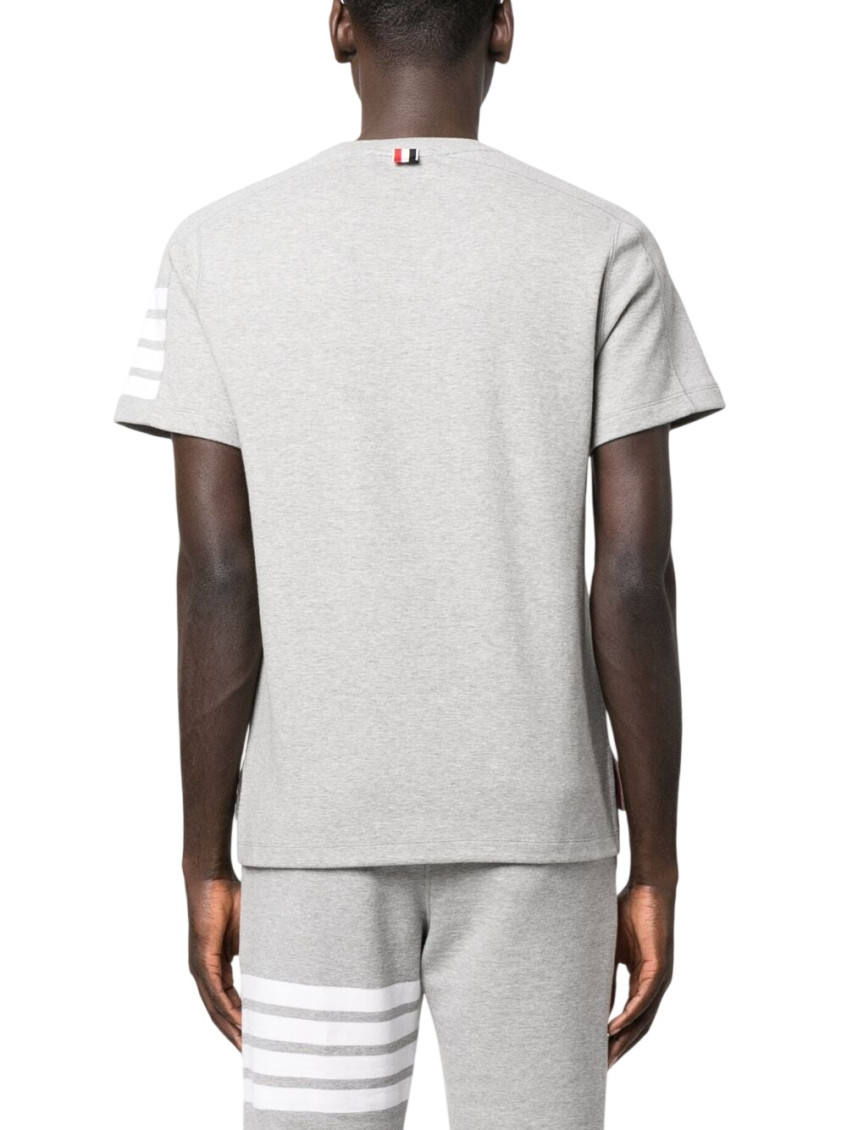 -4 Bar T Shirt Grigio-Uomo