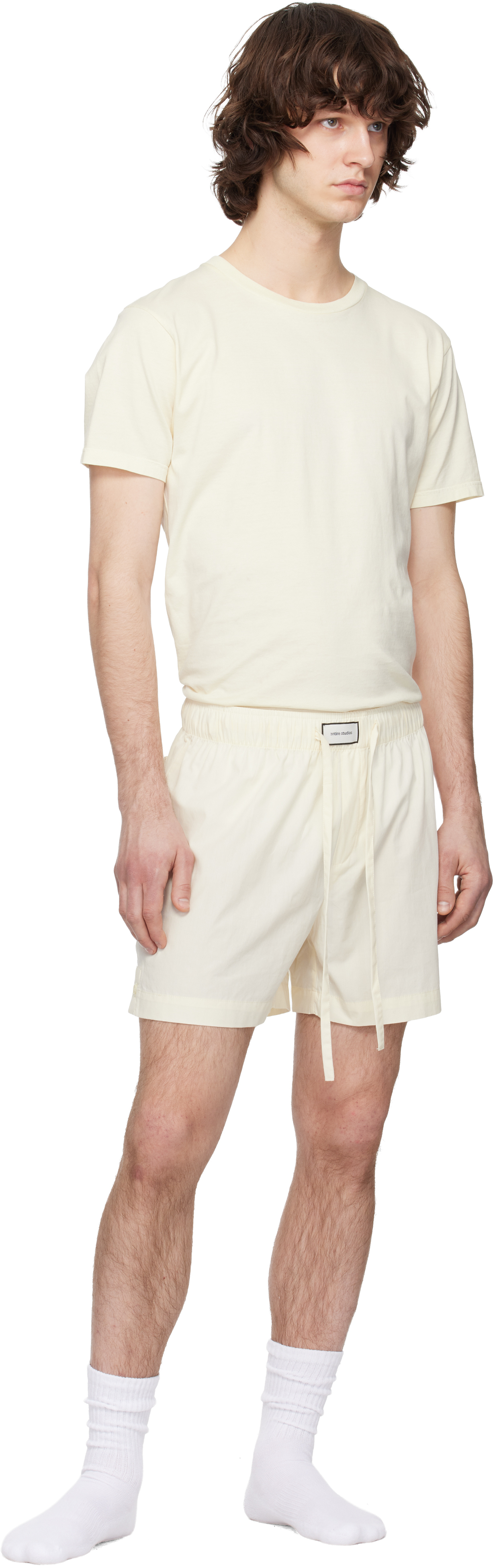 Off-White Pajama Shorts