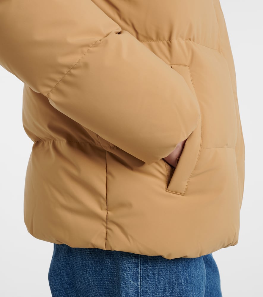Quilted down jacket