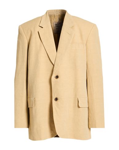 Man Blazer Sand Size S Viscose, Linen