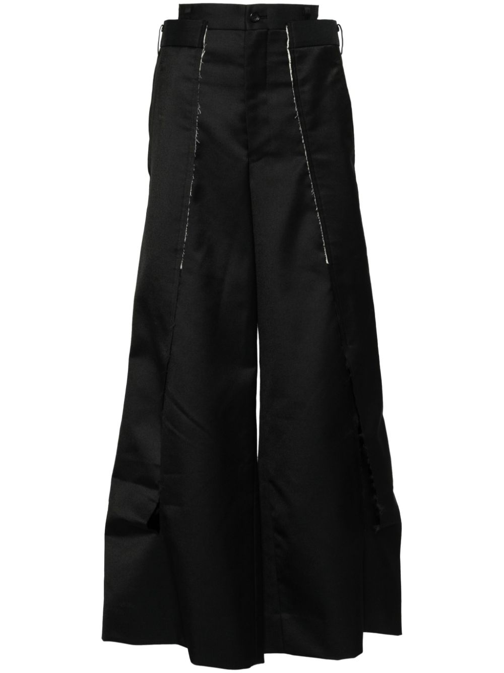 Straight-leg trousers - Black
