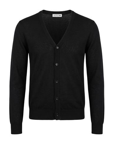 Man Cardigan Black Size 36 Acrylic, Wool
