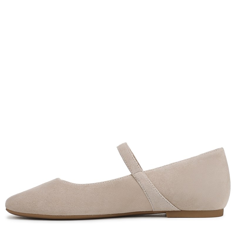 Women's Alameda Mary Jane Flat Shoes (Lucid Beige Waxed Suede)