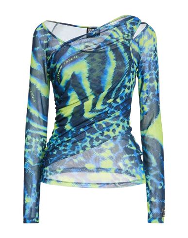 Woman Top Midnight blue Size M Polyester, Elastane