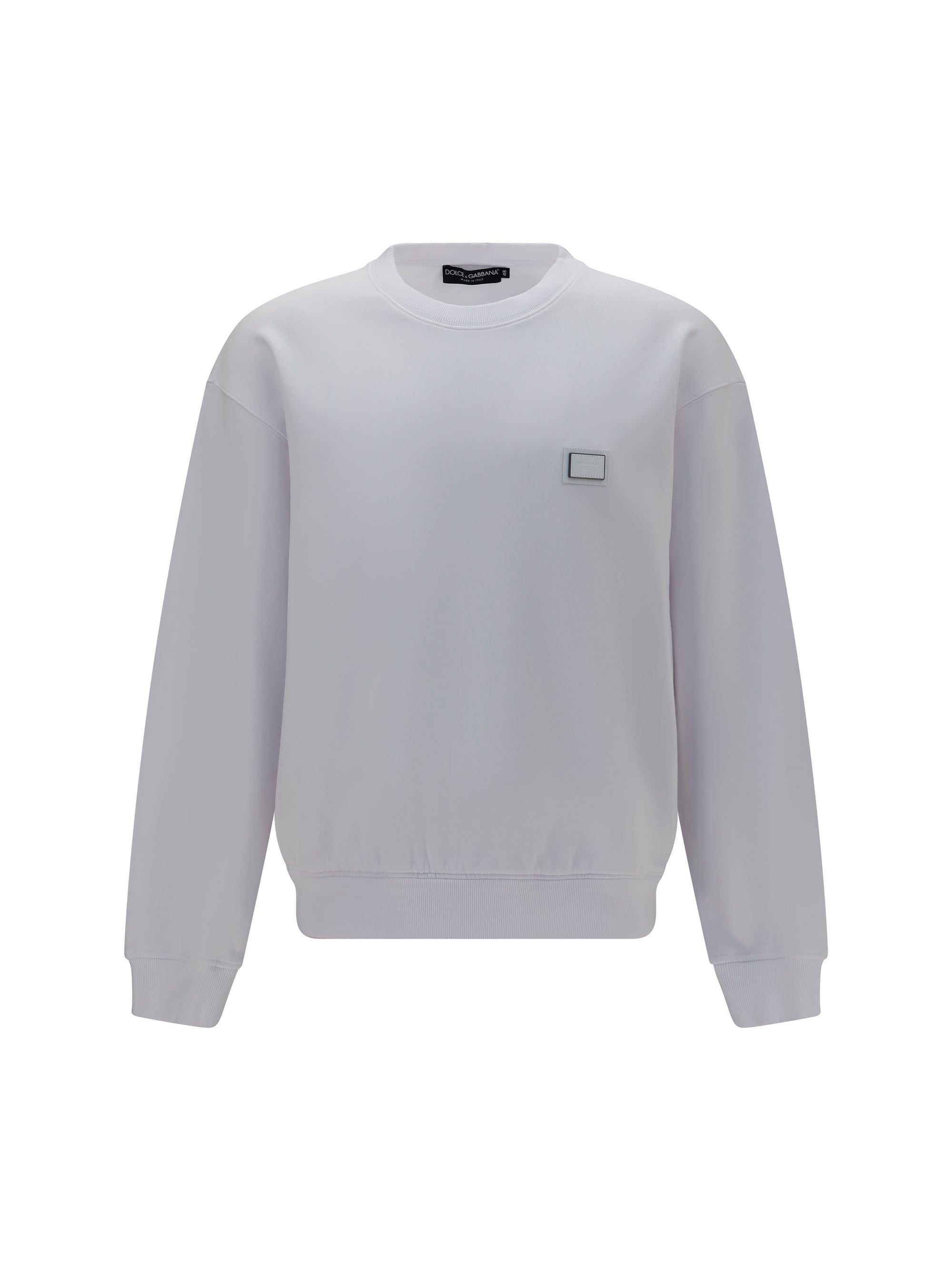 Logo-Plaque Cotton Sweatshirt — Gray