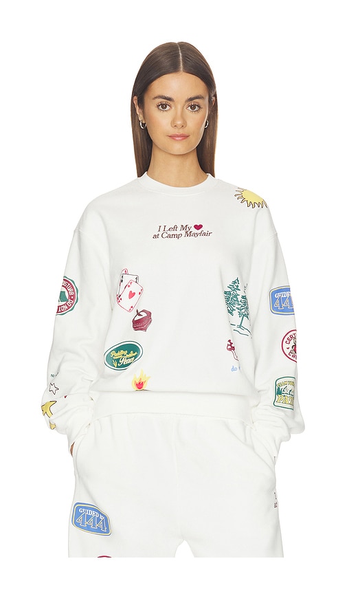 The Mayfair Group No Wifi Here Crewneck in Cream. - L/XL also in M/L, S