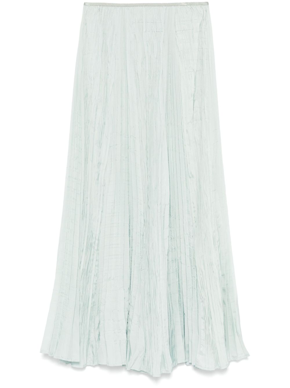 Pleated midi skirt - Blue