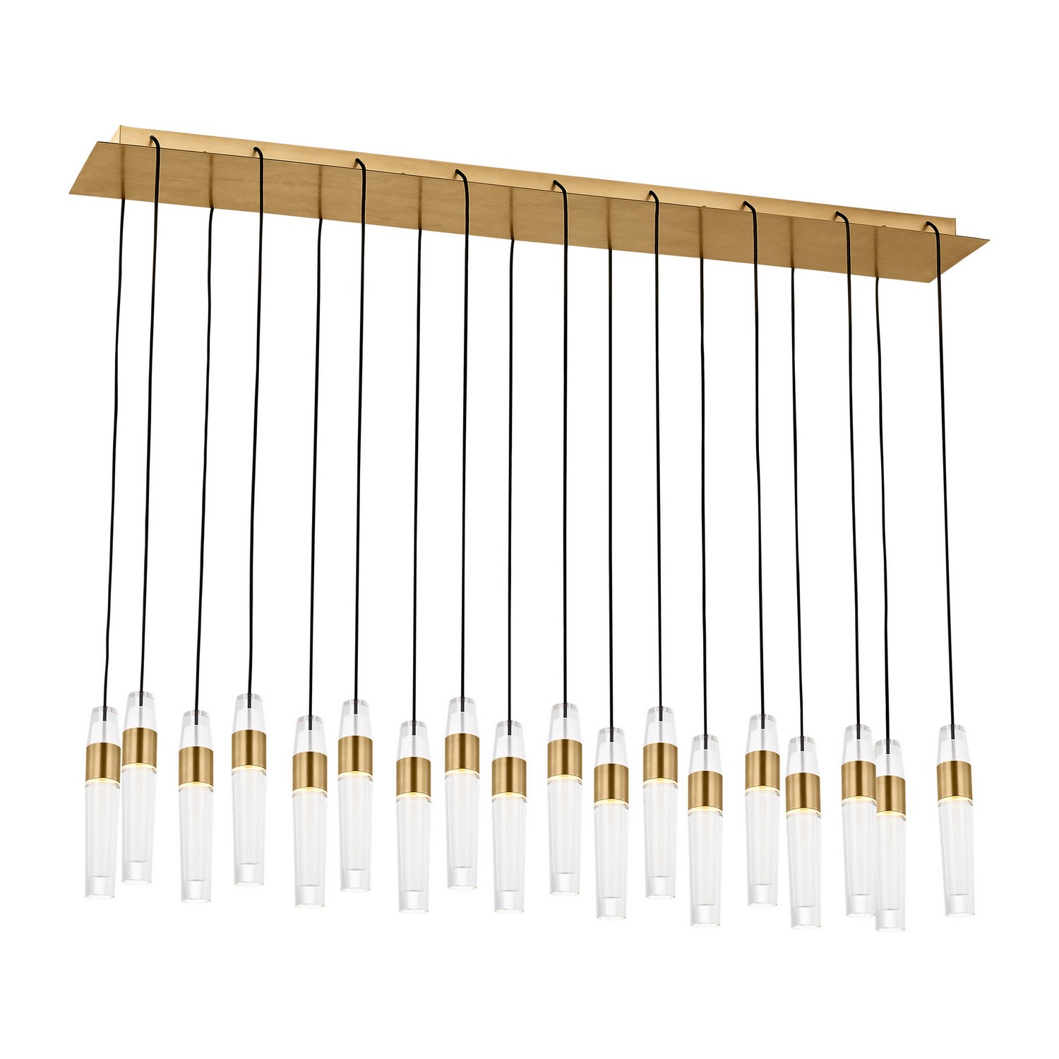 Nightshade Black LED Chandelier from the Lassell Collection