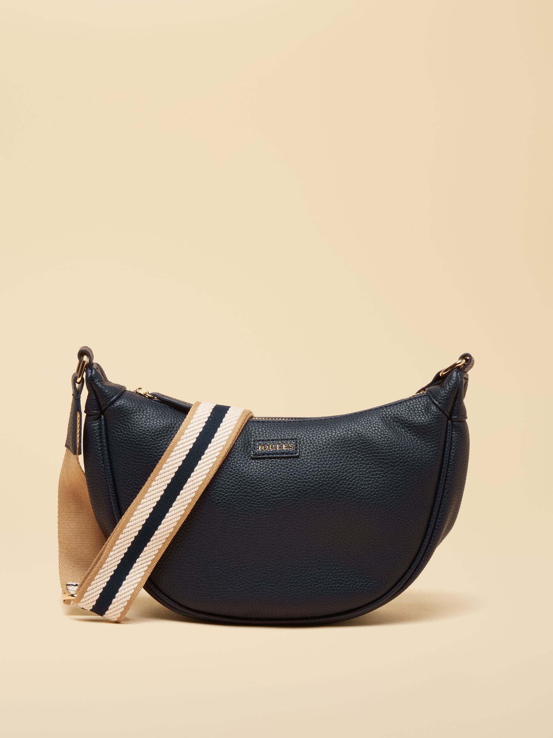 Jade Navy Half Moon Adjustable Cross Body Bag