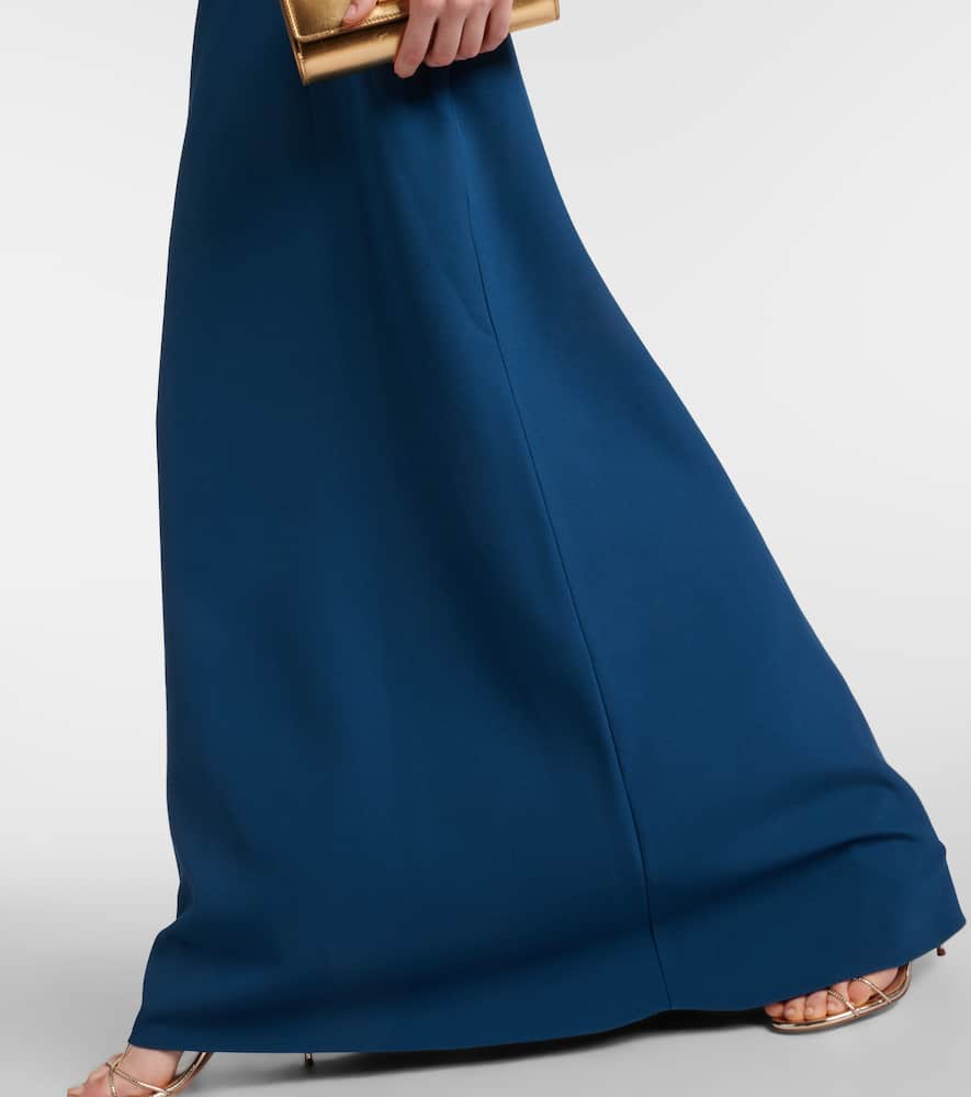 Amarella embellished crêpe gown