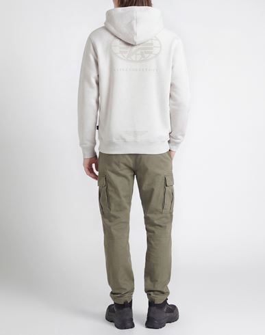 Man Sweatshirt Light grey Size L Cotton, Polyester