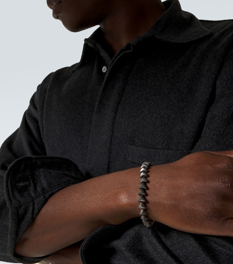 Armory® sterling silver and titanium bracelet