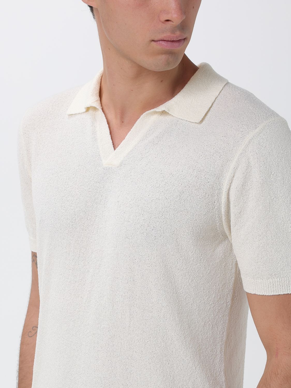 Polo Shirt Men color Milk