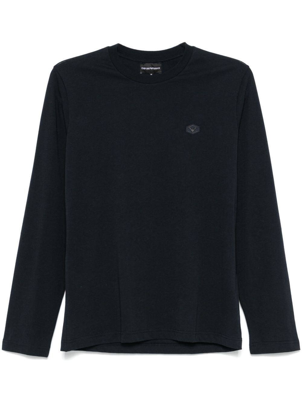 Logo-patch cotton T-shirt - White