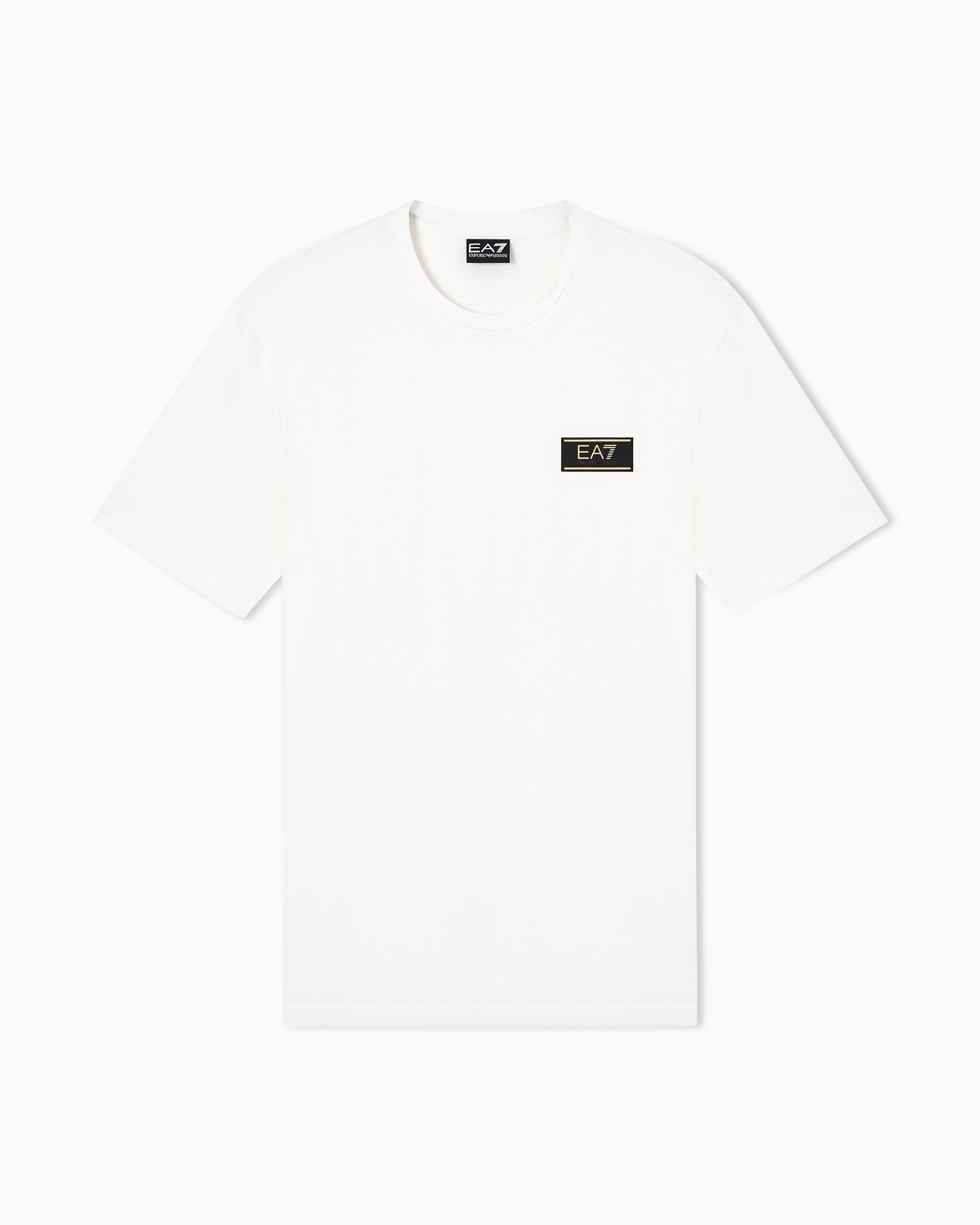 Premium Label stretch viscose-blend crew-neck T-Shirt