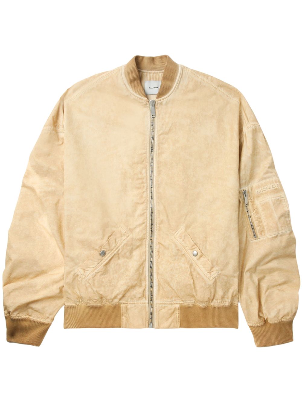 Cotton bomber jacket - Neutrals