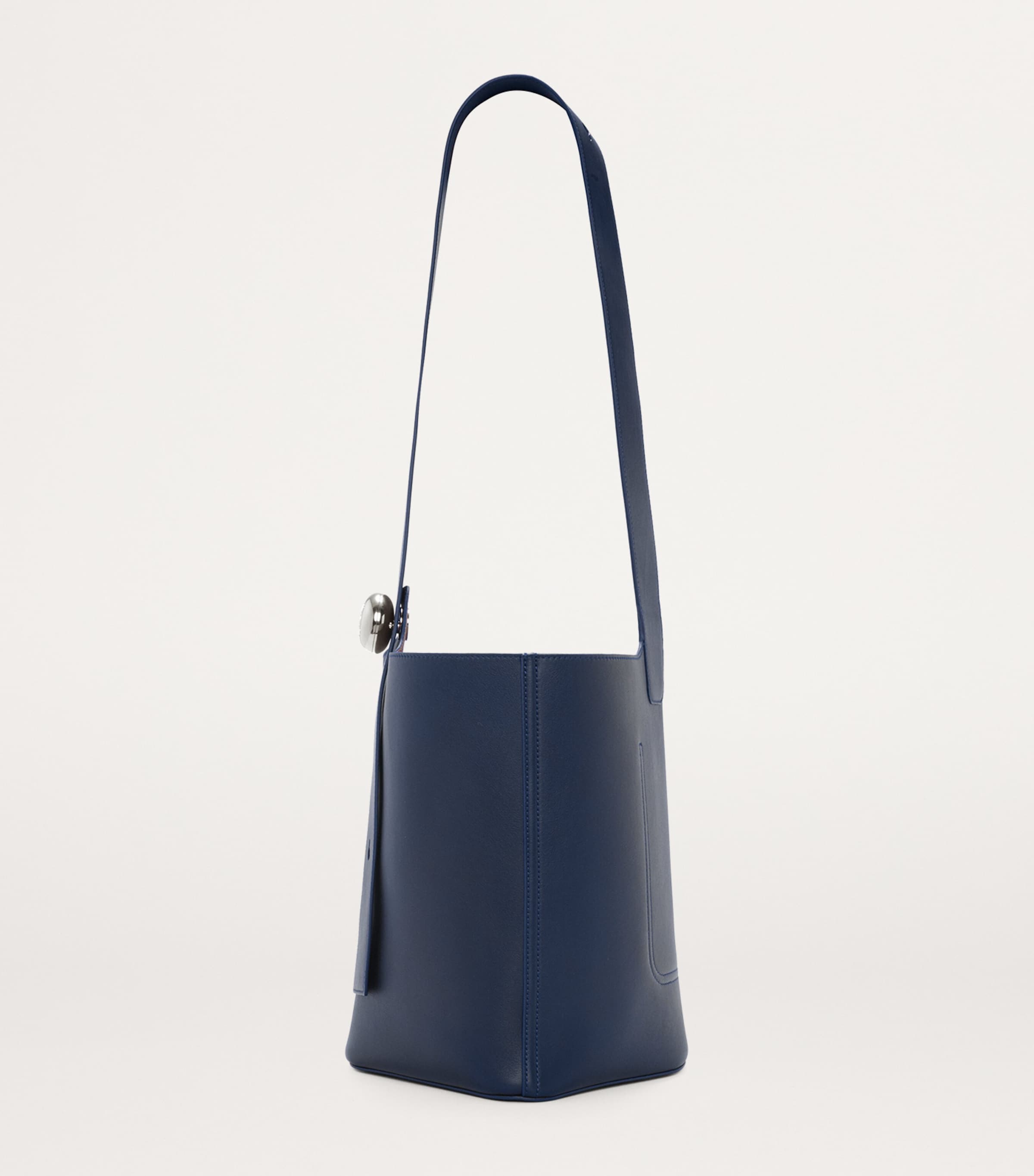 Medium Leather Pebble Bucket Bag