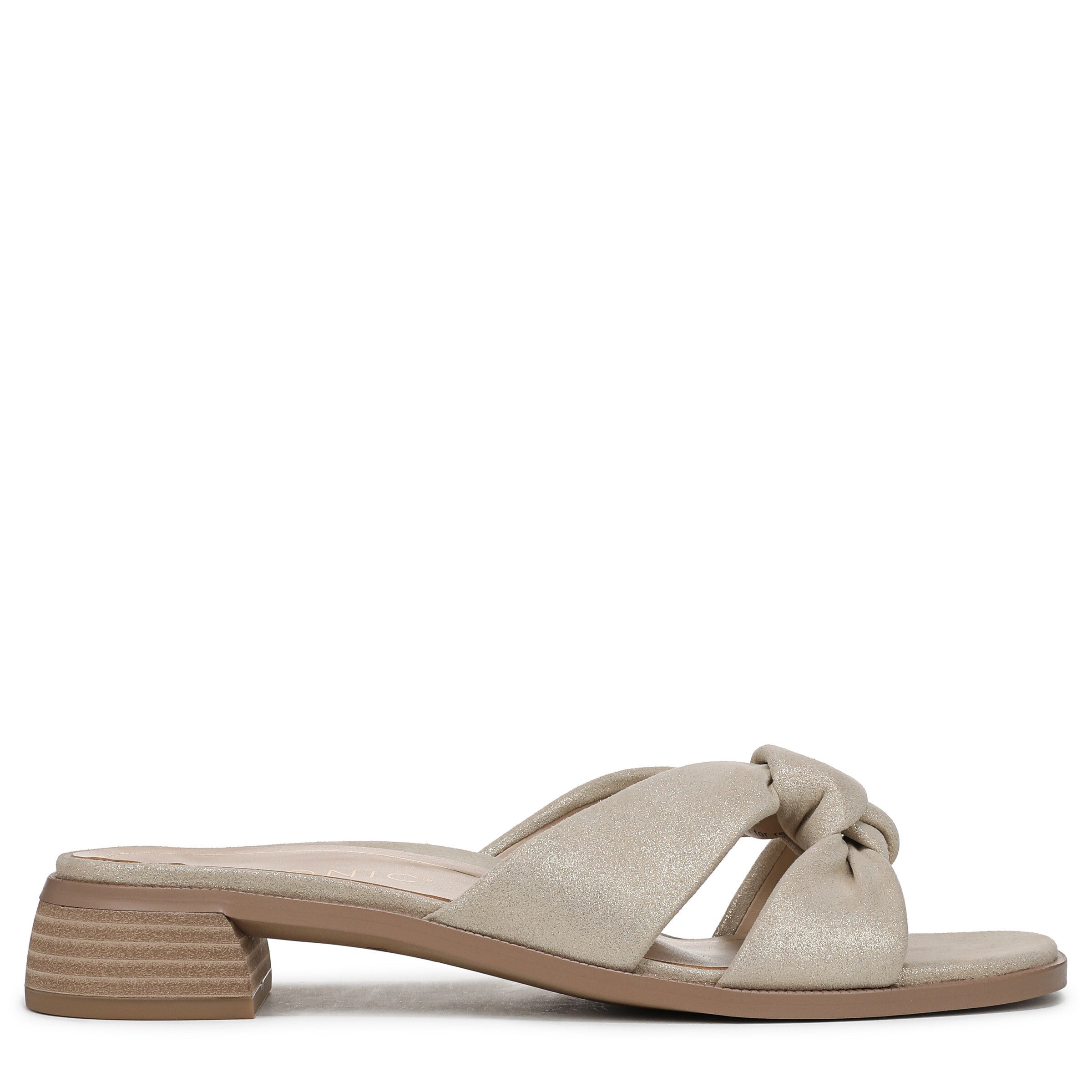Vionic Mabel Slide Sandals In Metallic Gold