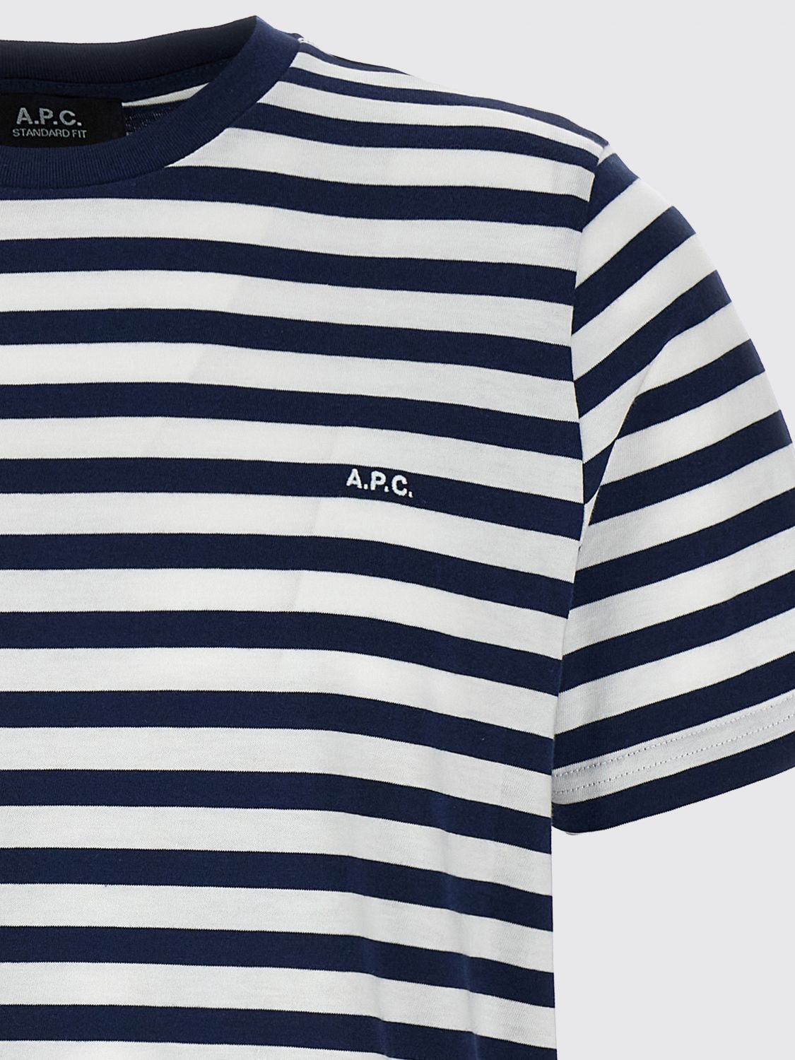 A. P.C. Striped Cotton T-Shirt