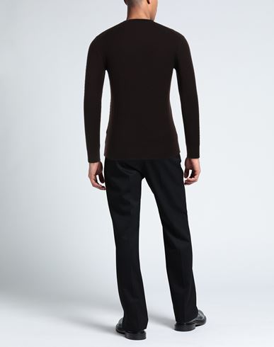 Per Anteprima Man Sweater Dark brown Size 40 Virgin Wool