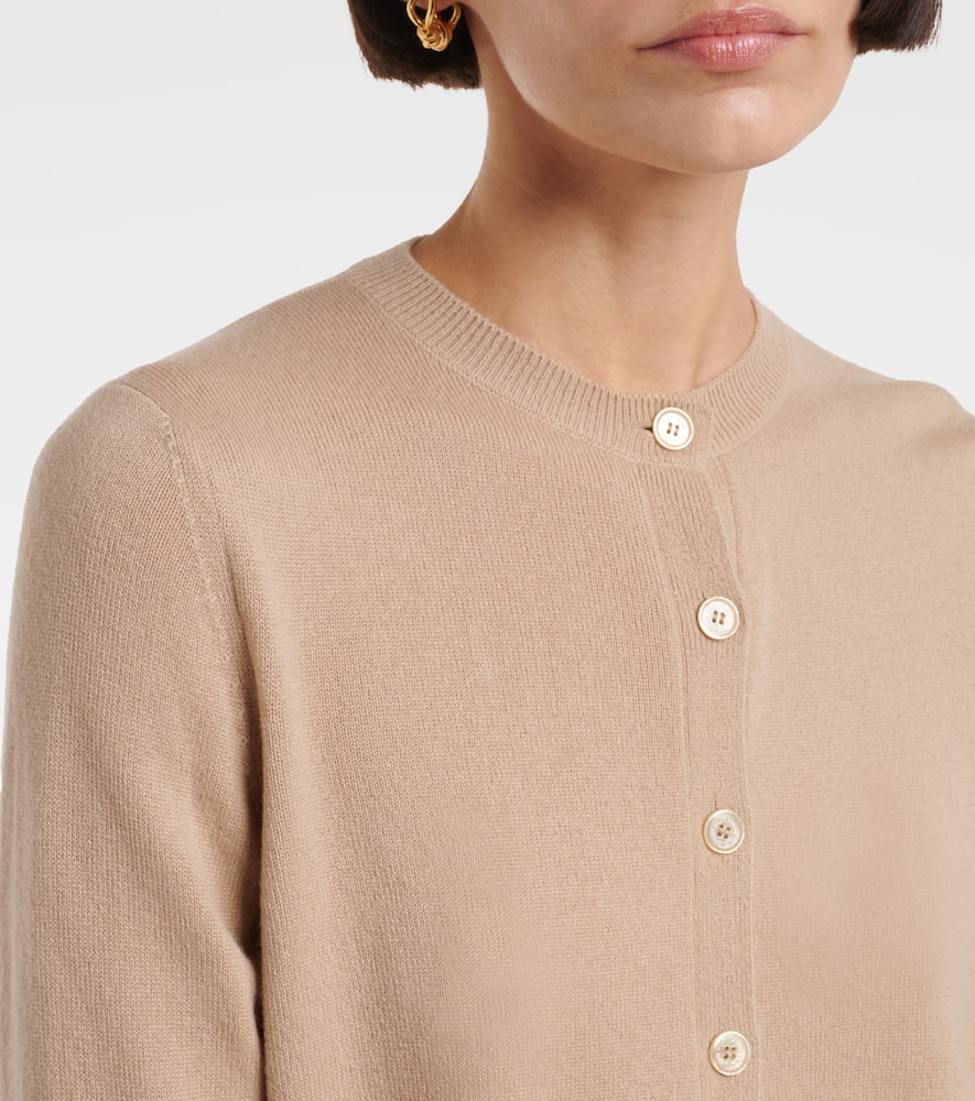 Cable-knit cashmere cardigan