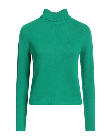 Fabiana Filippi Woman Turtleneck Green Size 4 Cashmere