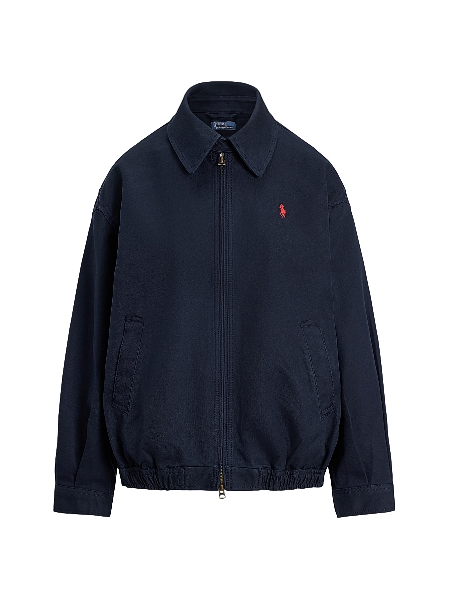 Women's Double-Faced Cotton Bomber Jacket - Lauren Navy