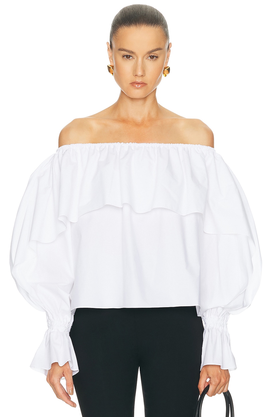 Françoise Sadie Blouse in White - White. 36 also , 38