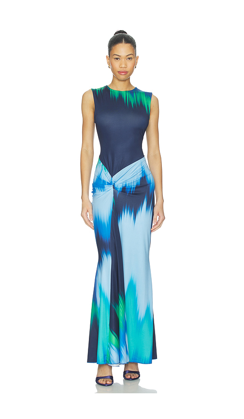 Eywasouls malibu Annie Sleeveless Midi Dress in Blue,Navy. M. Also in L