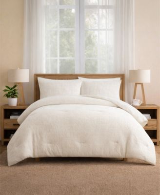 Stone Washed Cotton Waffle 3 Piece Comforter Sets