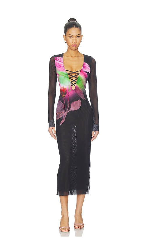 AFRM Cambria Dress in Black. - 1X also in L, M, S, XL