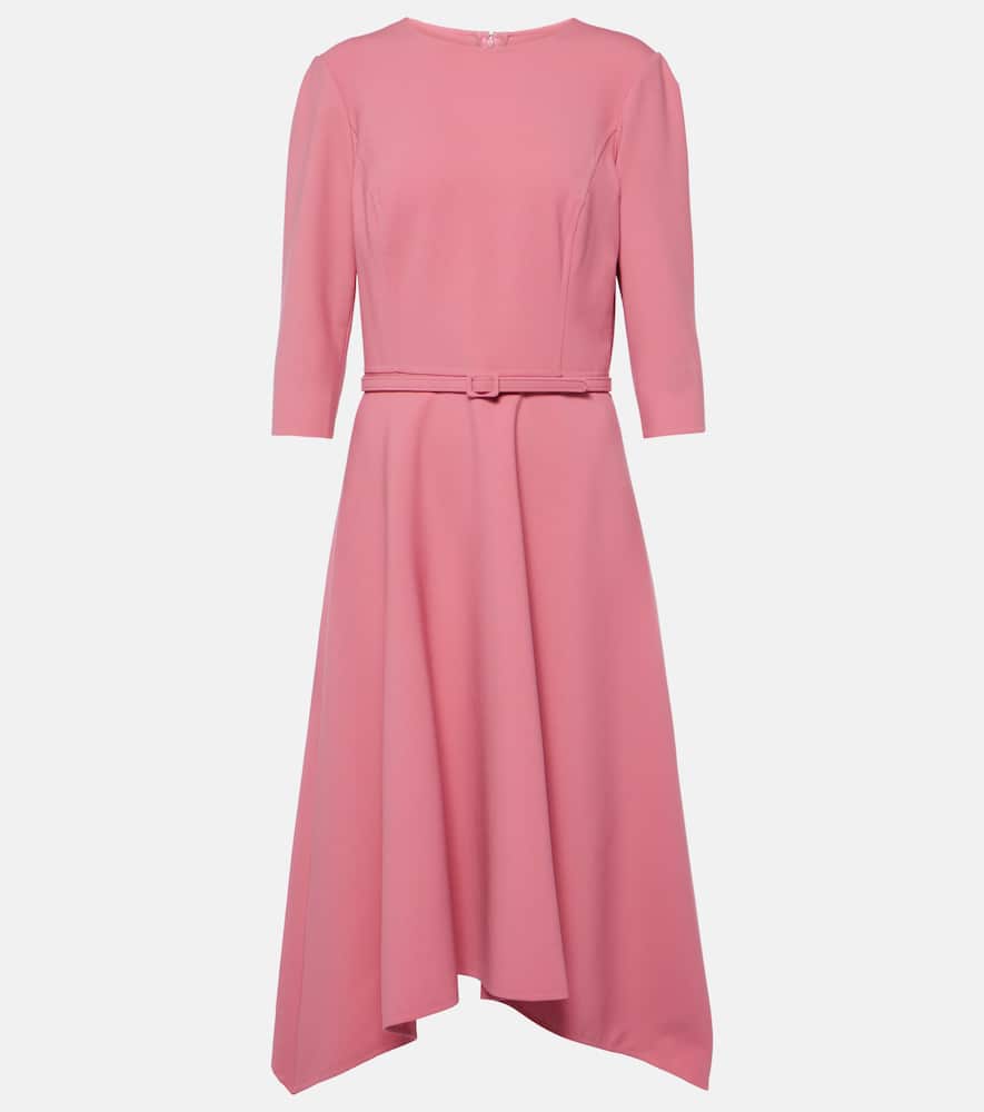 Wool-blend midi dress