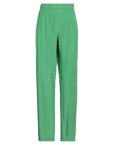 Woman Pants Green Size XS/S Rayon