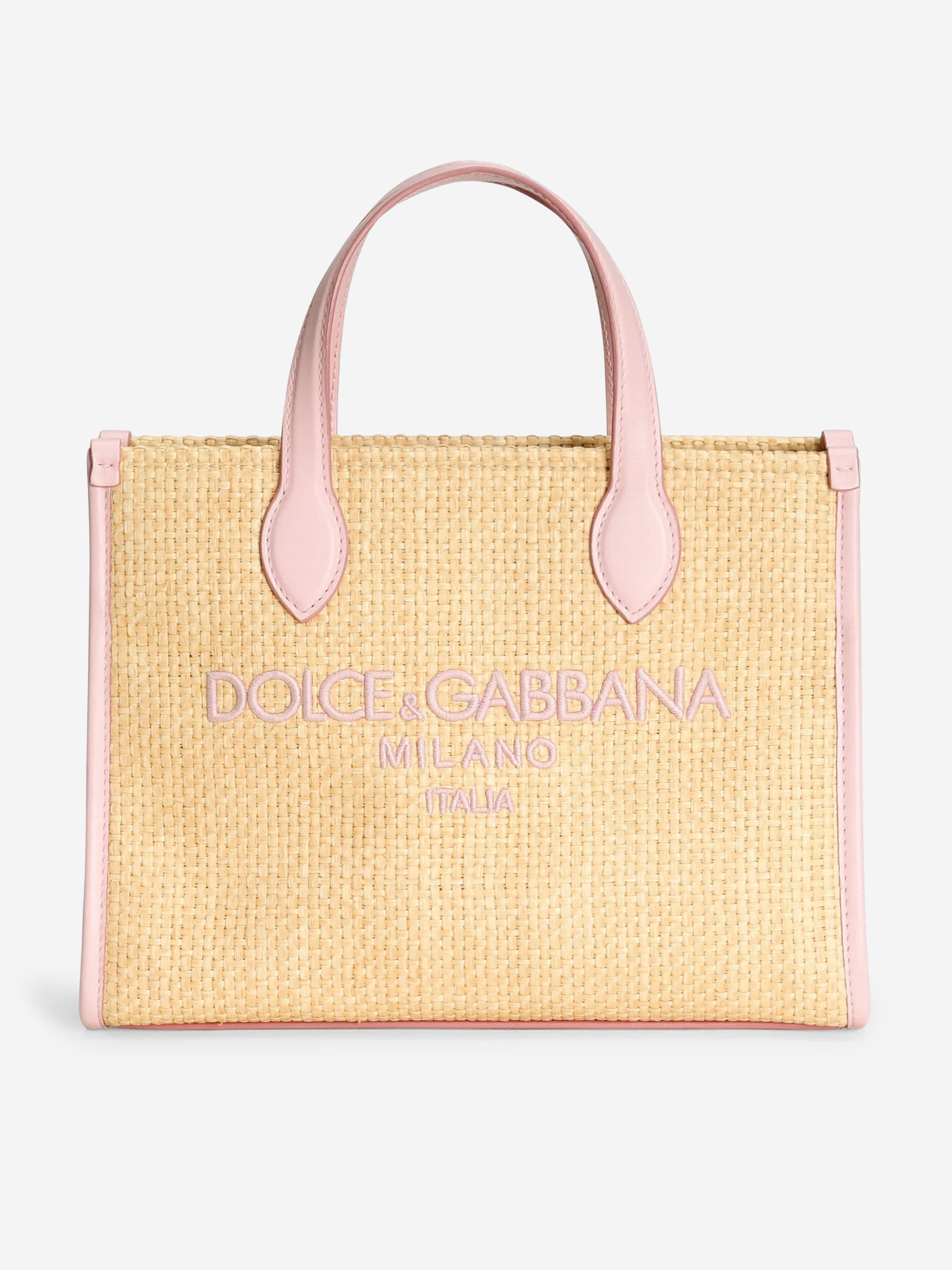Dolce & Gabbana Girls Logo Tote Bag in Yellow (25cm) One size