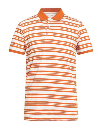 Jeans Man Polo shirt Orange Size L Cotton
