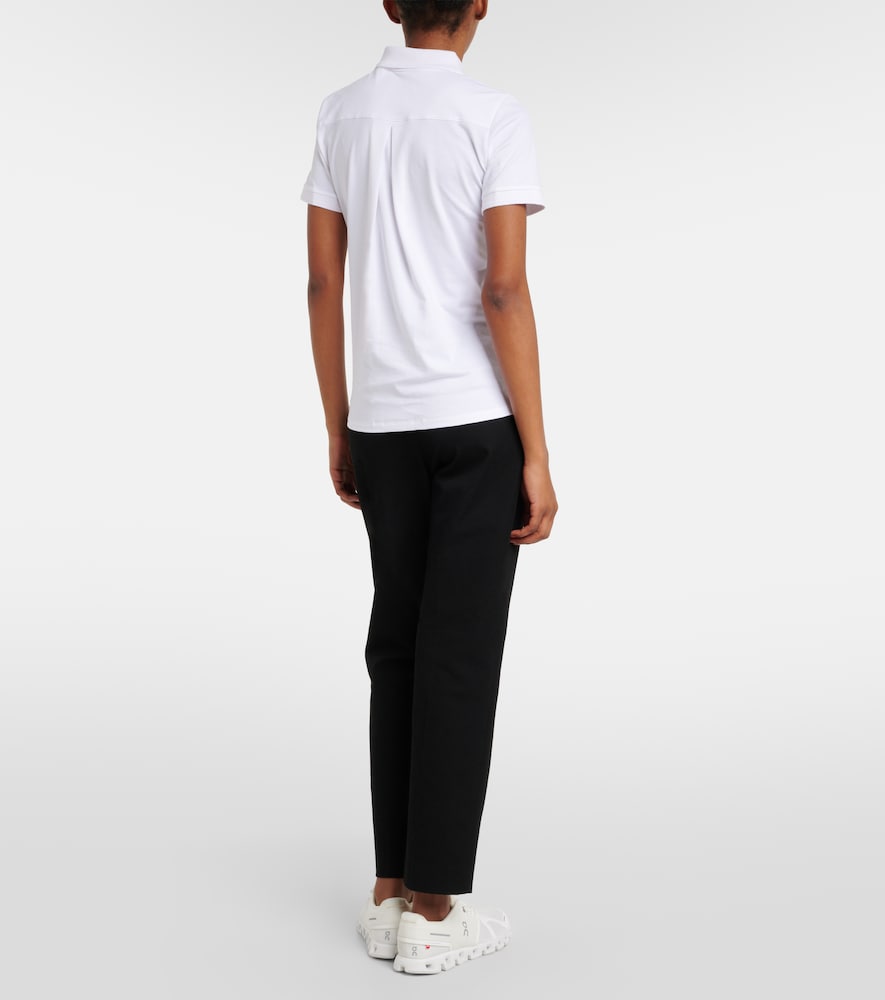 Agathe cotton-blend polo shirt