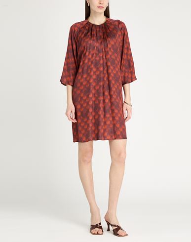 Woman Mini dress Rust Size 10 Viscose