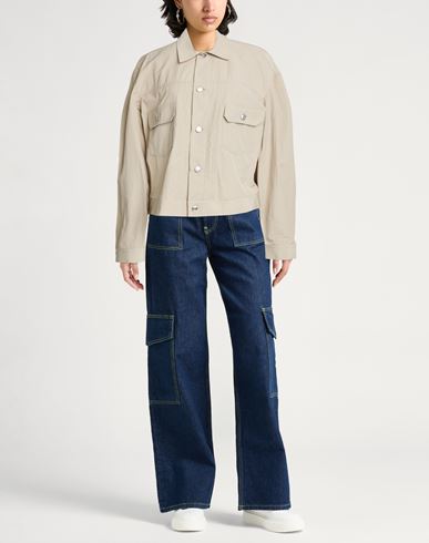 Woman Jacket Beige Size S Polyester, Cotton