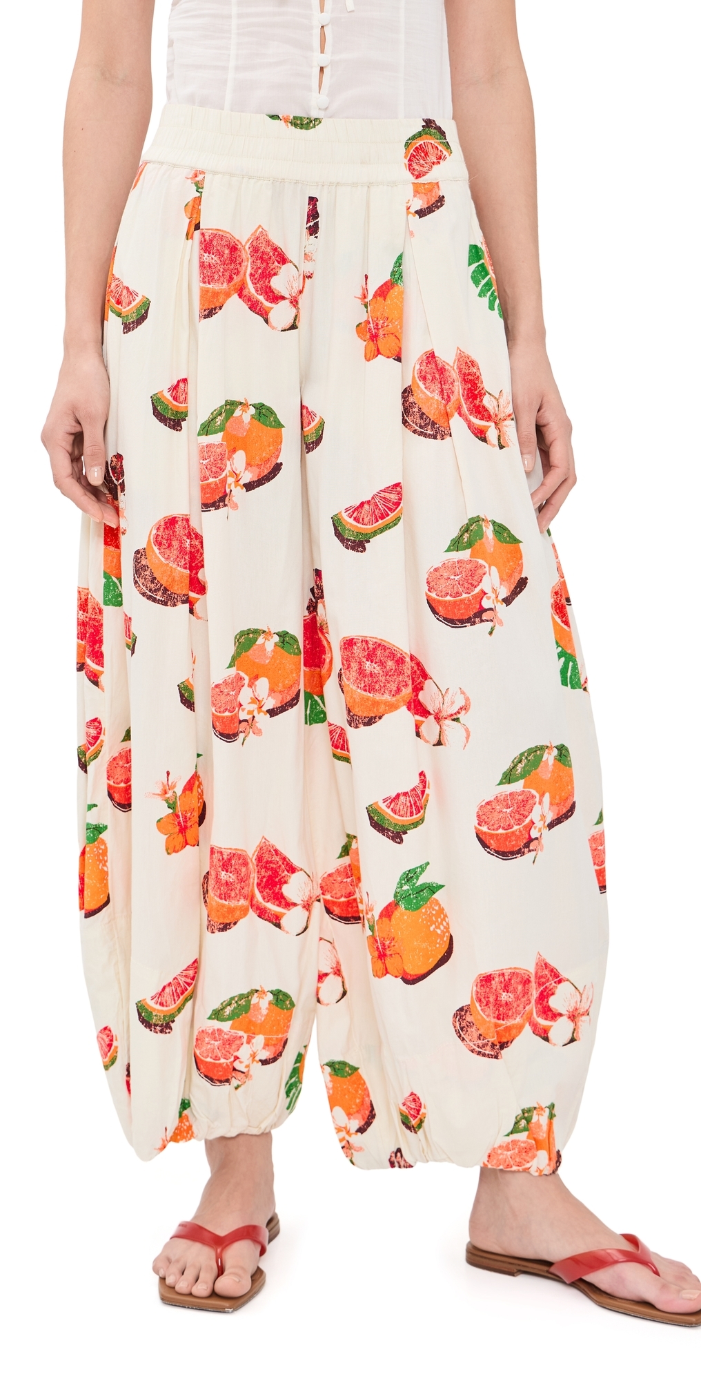 Moonflower Balloon Pants Funky Fruits/Tea C