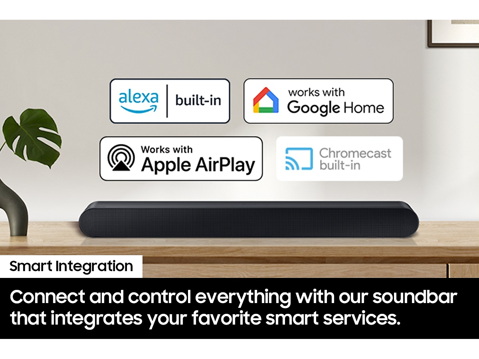 S-series All-in-one 5.0ch. Wireless Dolby ATMOS Soundbar w/ Q-Symphony / HW-S60D