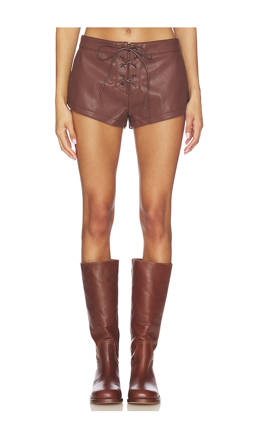 Nakedvice x REVOLVE The Carmine Short in Chocolate. L also in M