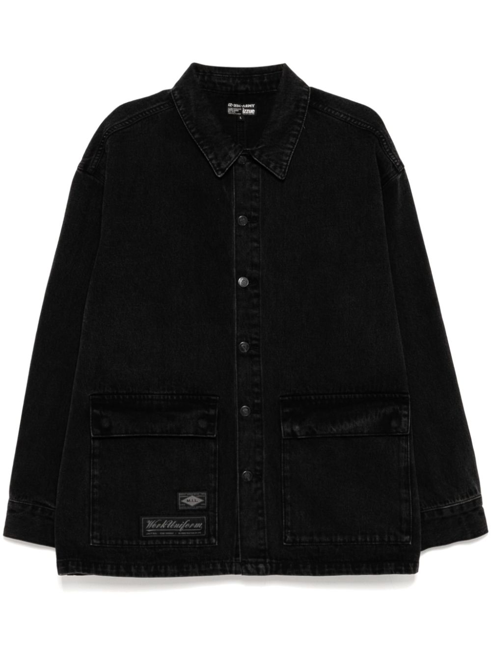 Denim shirt jacket - Black