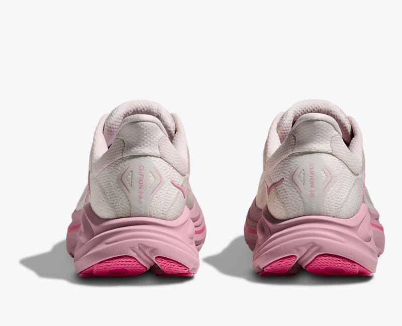 HOKA Women's Clifton 10 Shoes in Rose Cream/Dried Rose